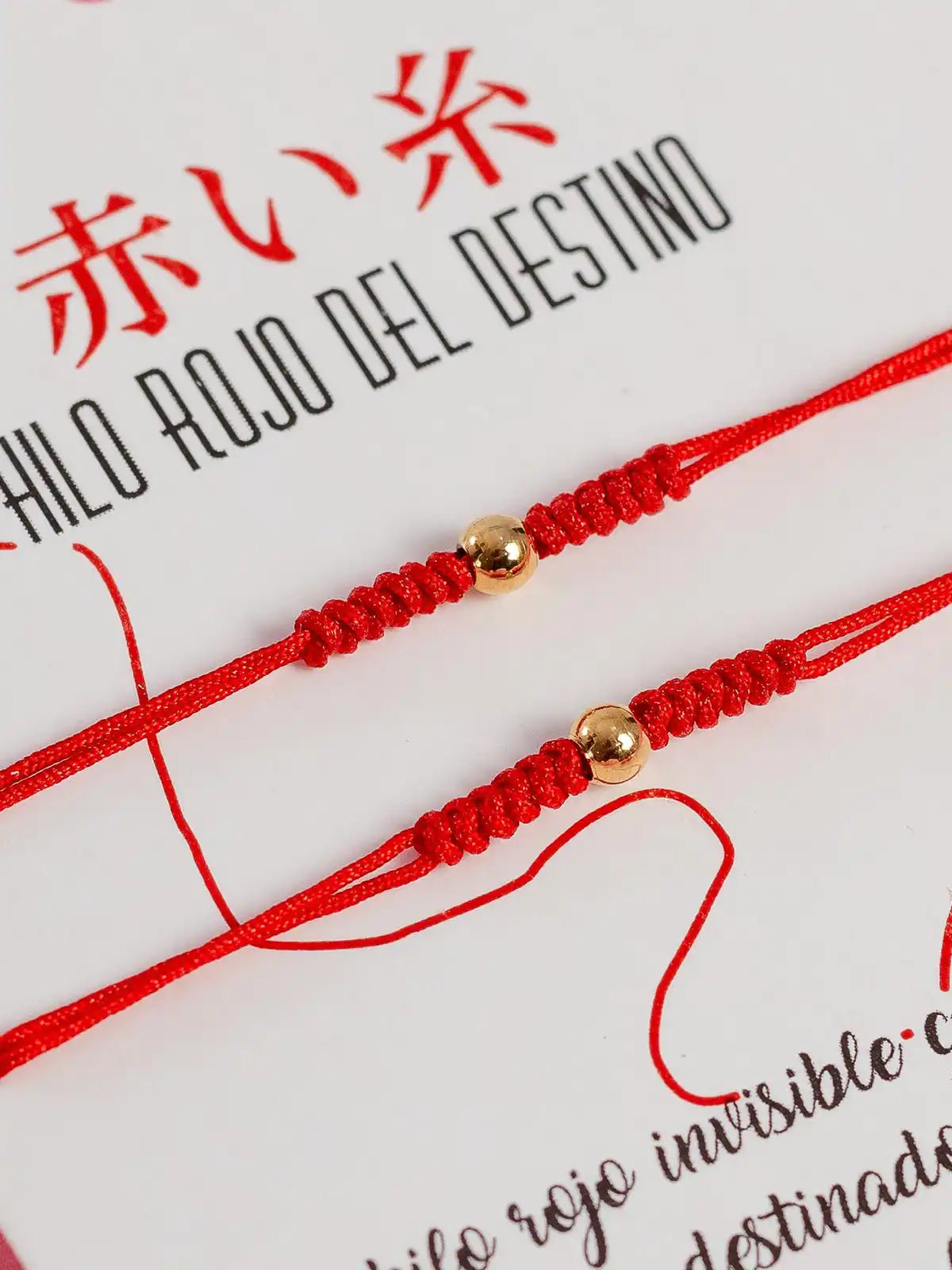 Pulseras Hilo Rojo del Destino
