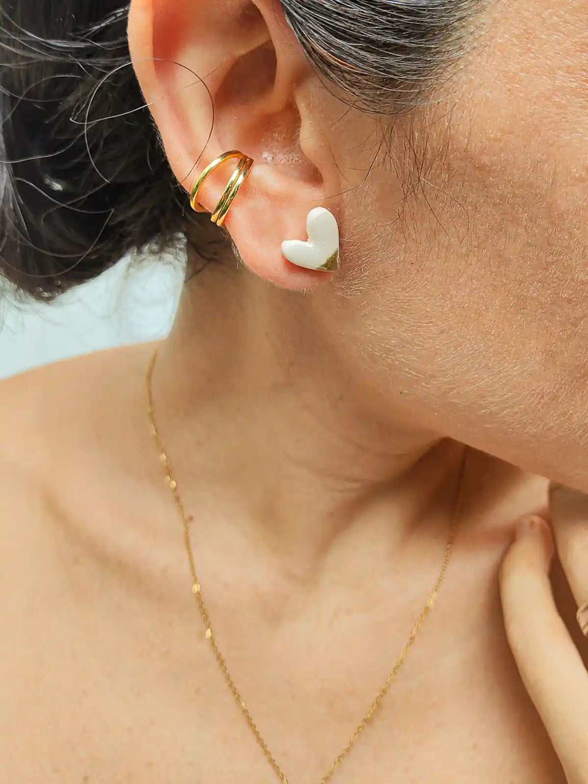 Set Collar y Aretes Latidos de Amor