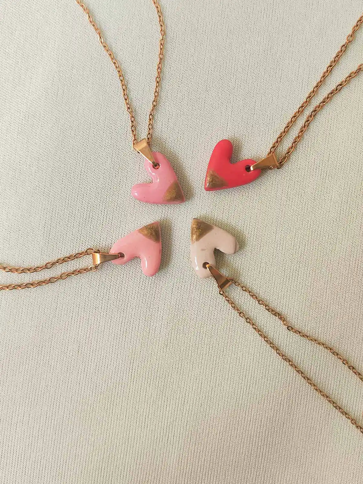 Set Collar y Aretes Latidos de Amor