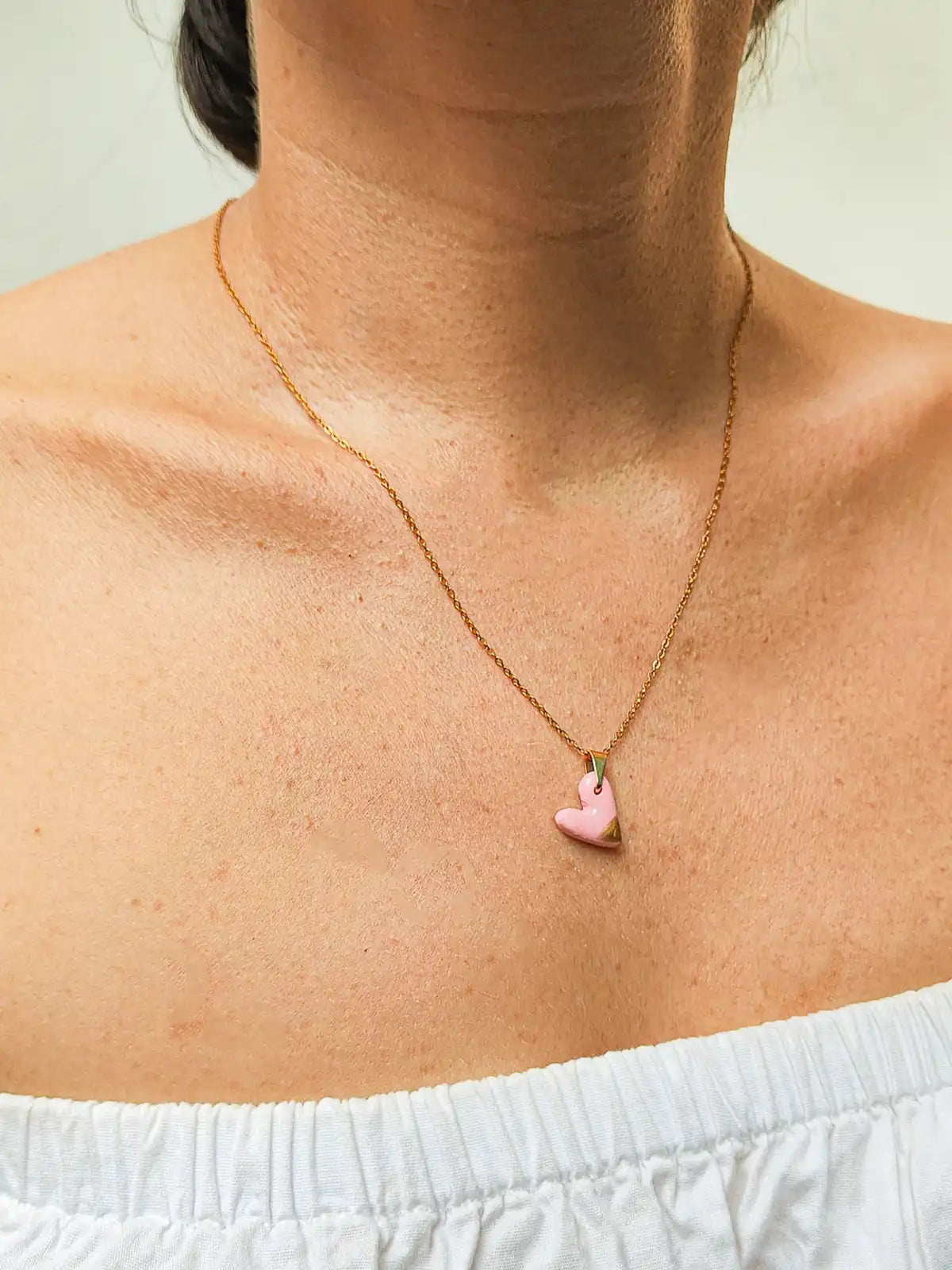Set Collar y Aretes Latidos de Amor