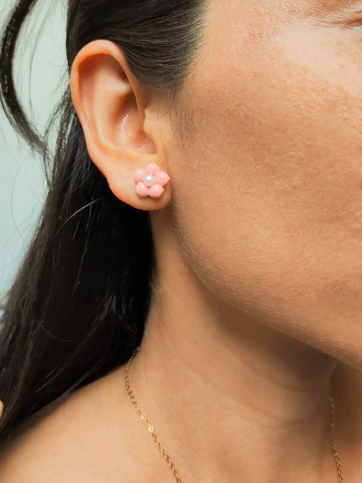 Set Collar y Aretes Florecer