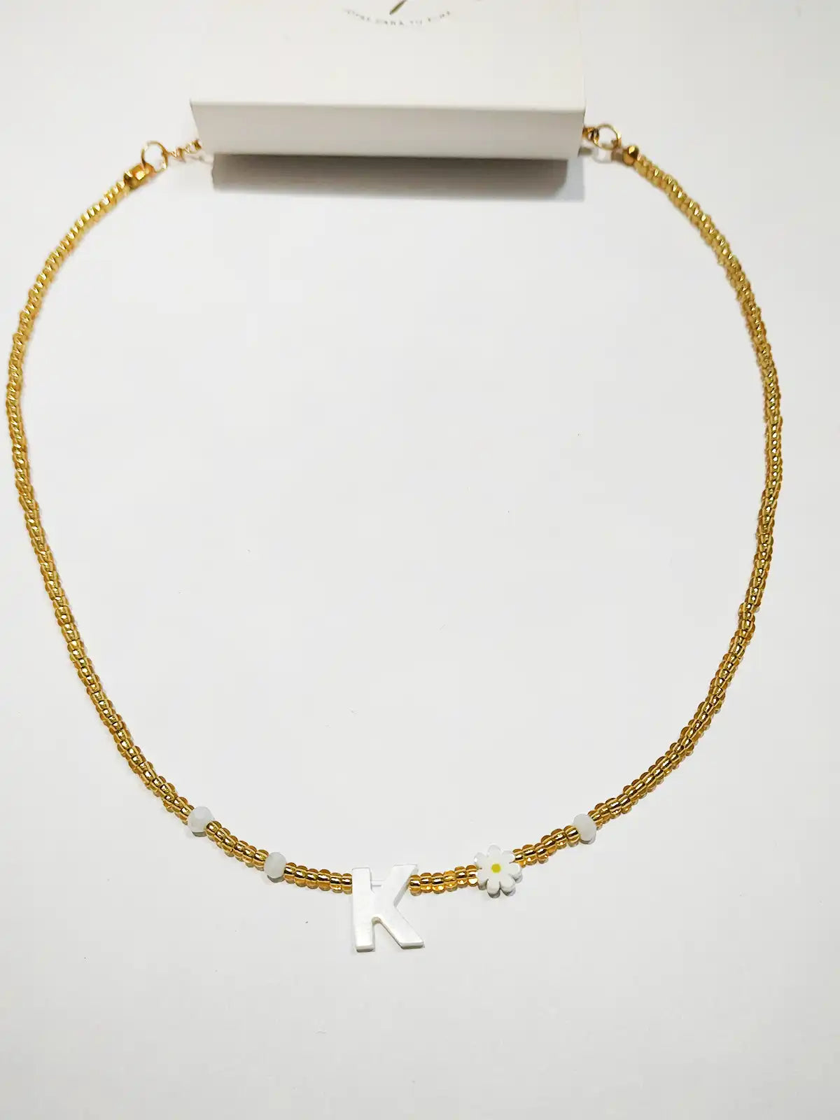 Choker Letra y Florecita