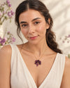 Orquídea Lila Eterna – Collar con flor natural preservada