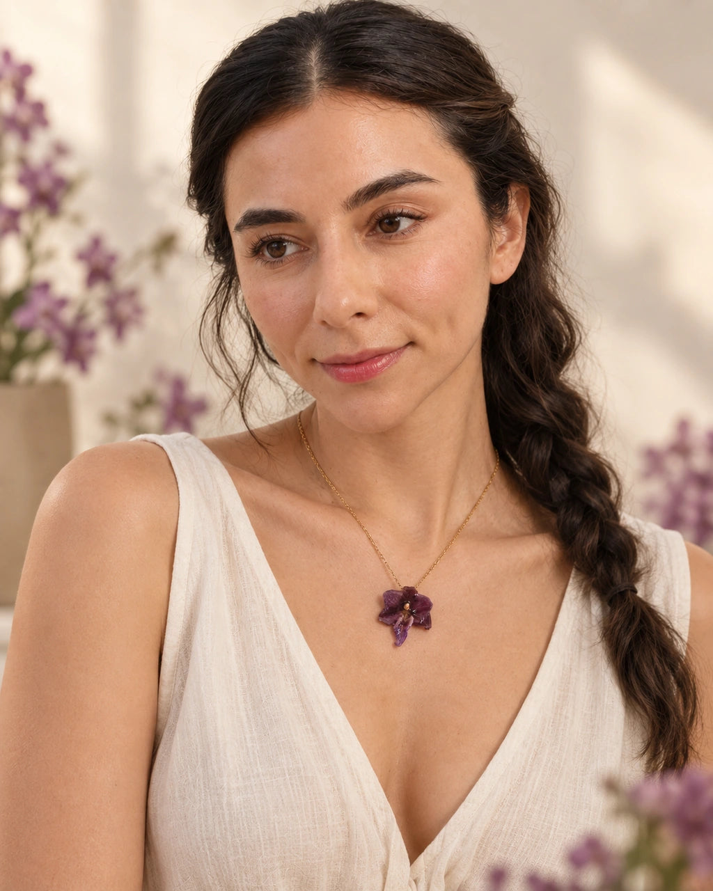 Orquídea Lila Eterna - imagen 3