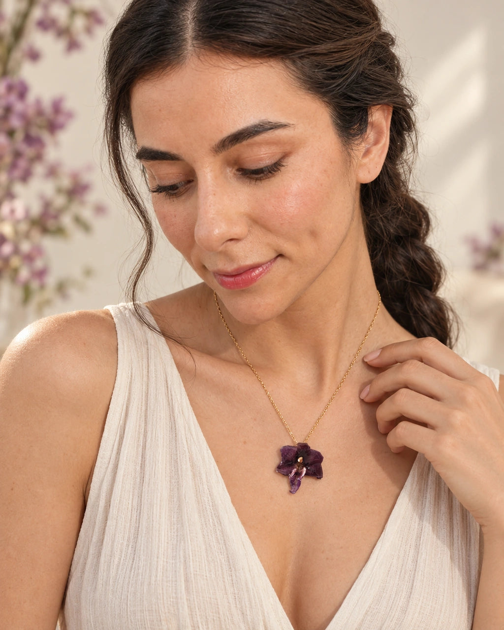 Orquídea Lila Eterna - imagen 4