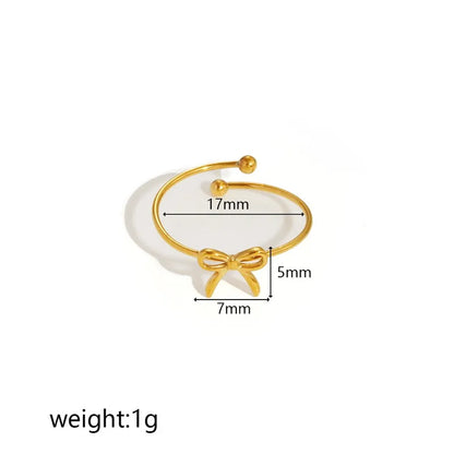 Lazo Mini – Anillo dorado ajustable en acero