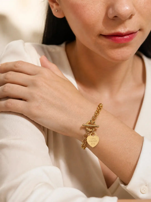 Hogar – Pulsera con dije de corazón