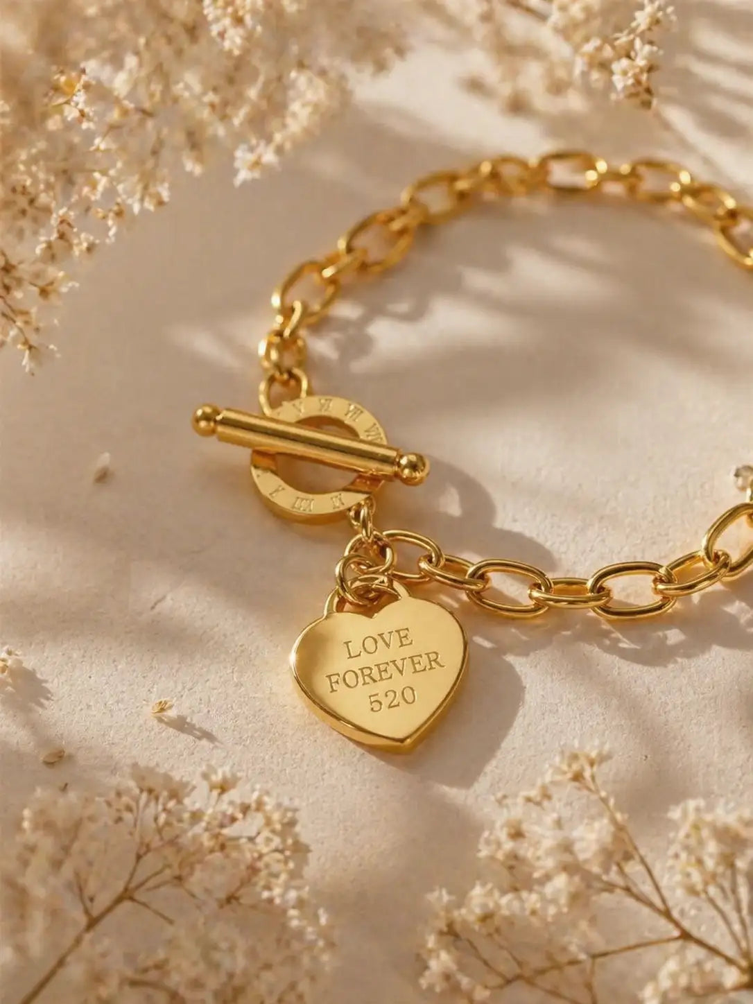 Hogar – Pulsera con dije de corazón