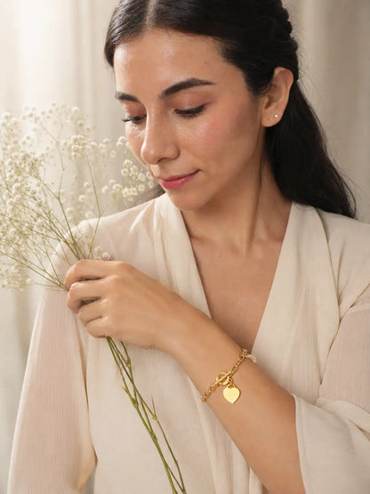 Hogar – Pulsera con dije de corazón