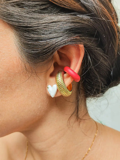 Ear Cuff Escarlata