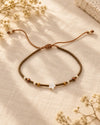 Estrella Serena – Pulsera ajustable con cuentas tierra