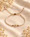 Margarita Serena – Pulsera ajustable con cuentas blancas