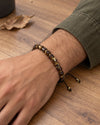 Madera Urbana – Pulsera masculina de vidrio efecto madera