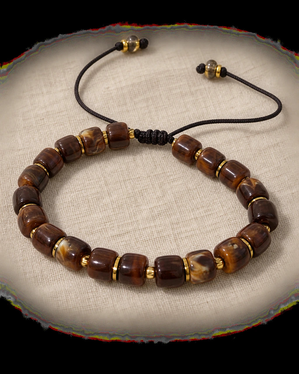 Madera Urbana – Pulsera masculina de vidrio efecto madera – imagen 6