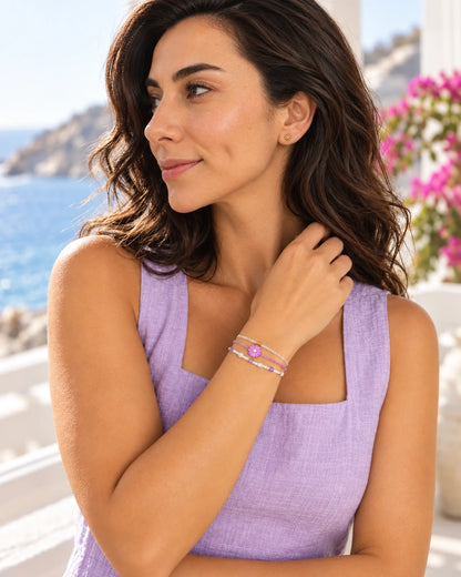 Jardín Violeta estilo costero en modelo