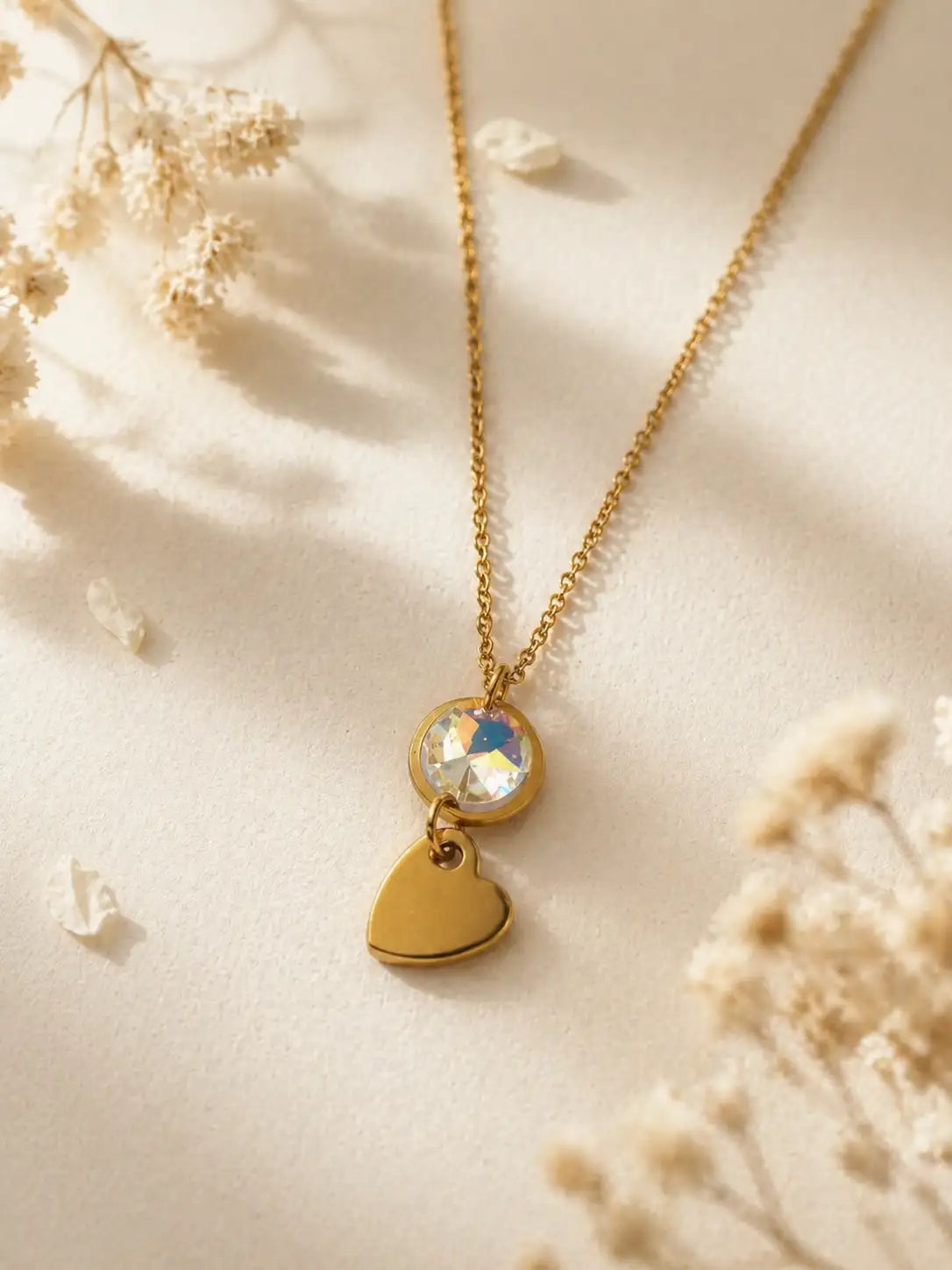 Amor – Collar con dije de corazón