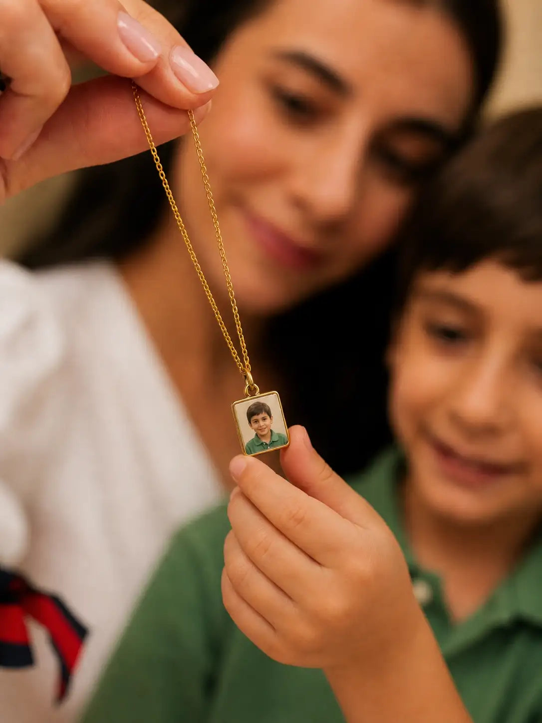 Risas – Collar relicario con foto personalizada