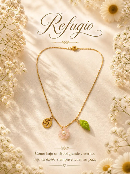 Refugio de Amor – Collar emotivo en acero inoxidable