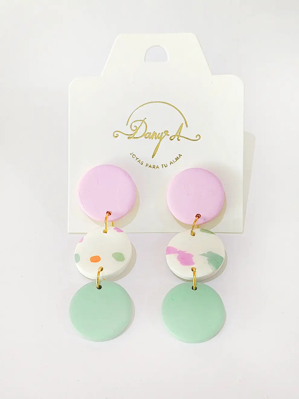 Trío Contemporáneo – Aretes arcilla polimérica elegantes