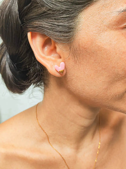 Set Collar y Aretes  Latidos de Amor