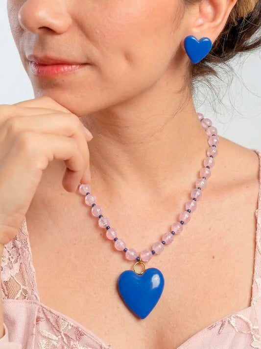 Corazón Pop - Set hecho a mano con arcilla polimérica