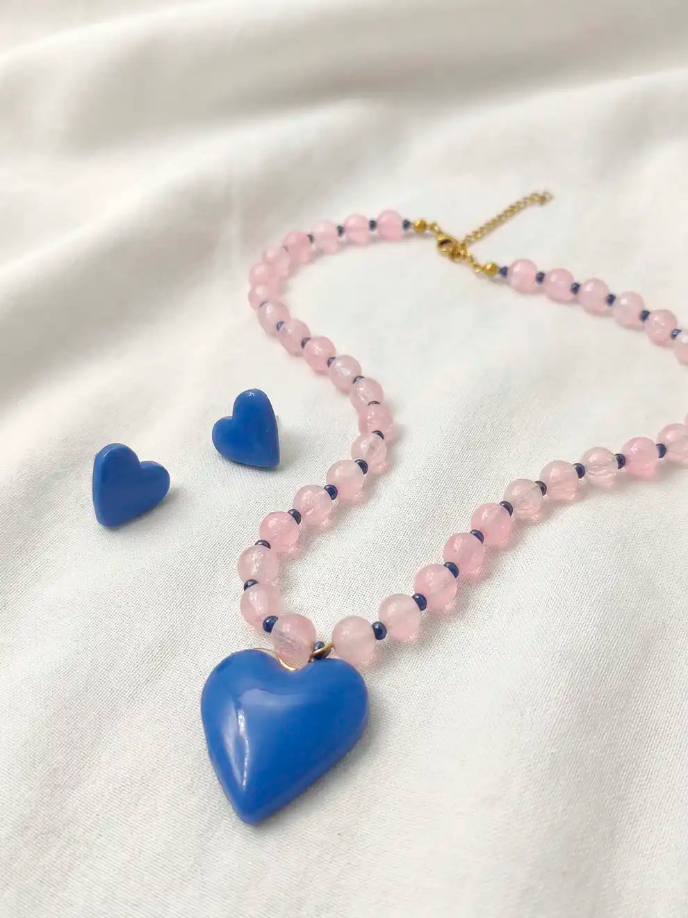 Corazón Pop - Set hecho a mano con arcilla polimérica
