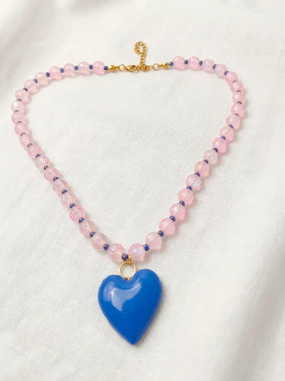 Corazón Pop - Set hecho a mano con arcilla polimérica