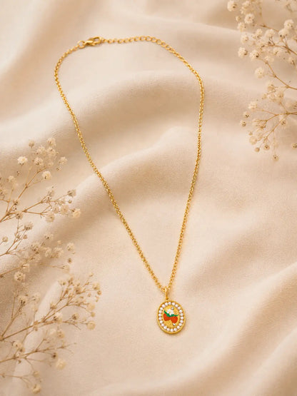Susurro Dulce – Collar femenino en acero inoxidable con dije ovalado