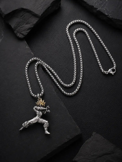 Goku Batalla Legendaria – Collar en acero inoxidable inspirado en Dragon Ball
