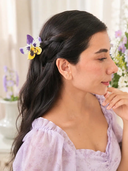 Orquídea Encantada – pinza floral multicolor