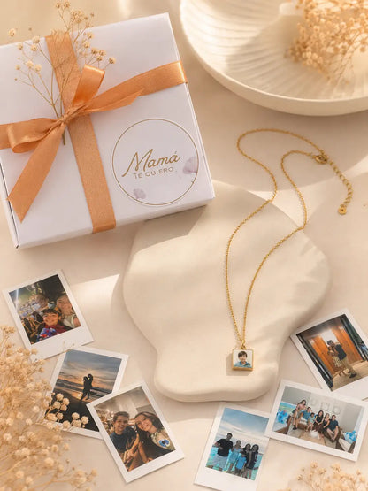 Risas – Collar relicario con foto personalizada