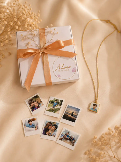 Risas – Collar relicario con foto personalizada