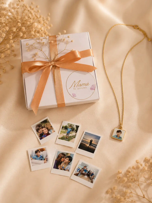 Risas – Collar relicario con foto personalizada