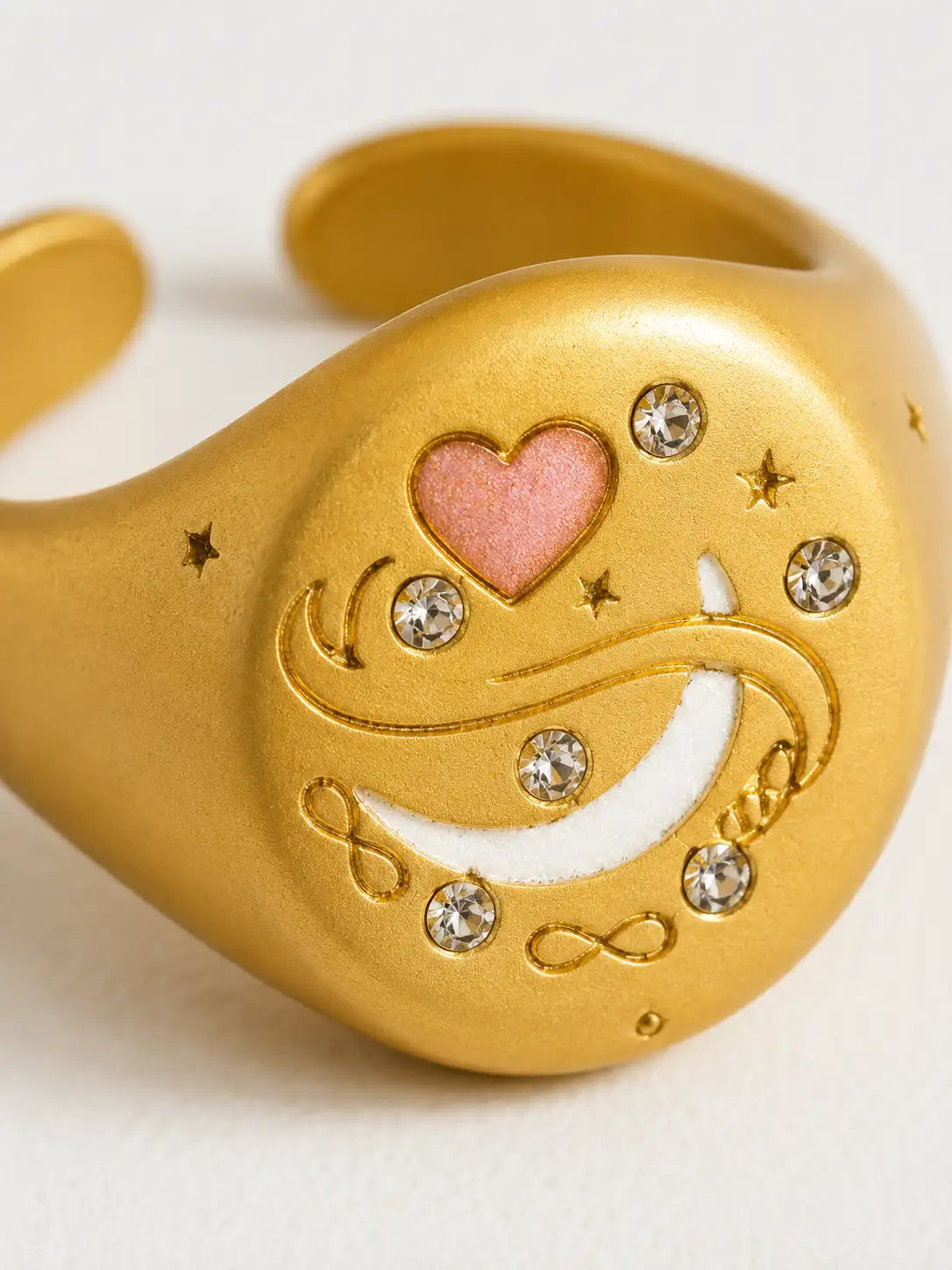 Sueño Rosa – Anillo romántico en acero inoxidable