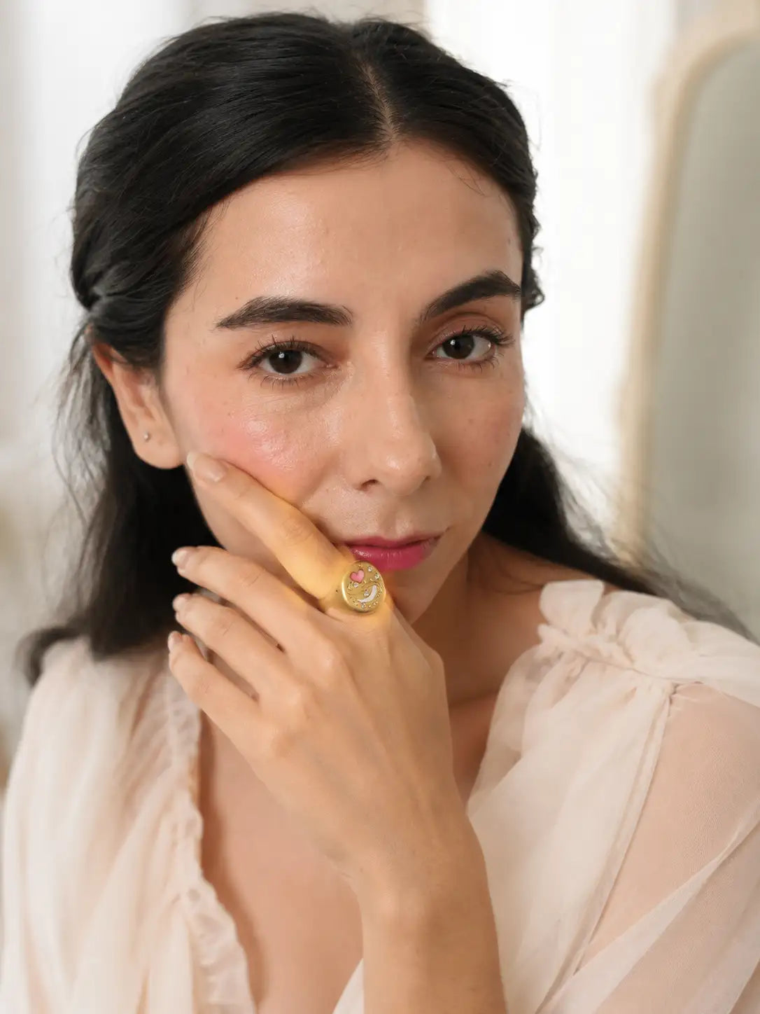 Sueño Rosa – Anillo romántico en acero inoxidable