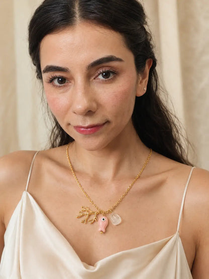 Tesoro del Mar – Collar femenino con dijes costeros