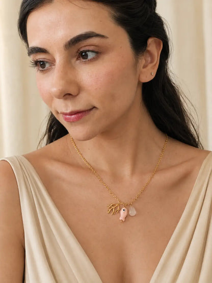 Tesoro del Mar – Collar femenino con dijes costeros