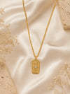 Luz Celestial – Collar en acero inoxidable con cristal