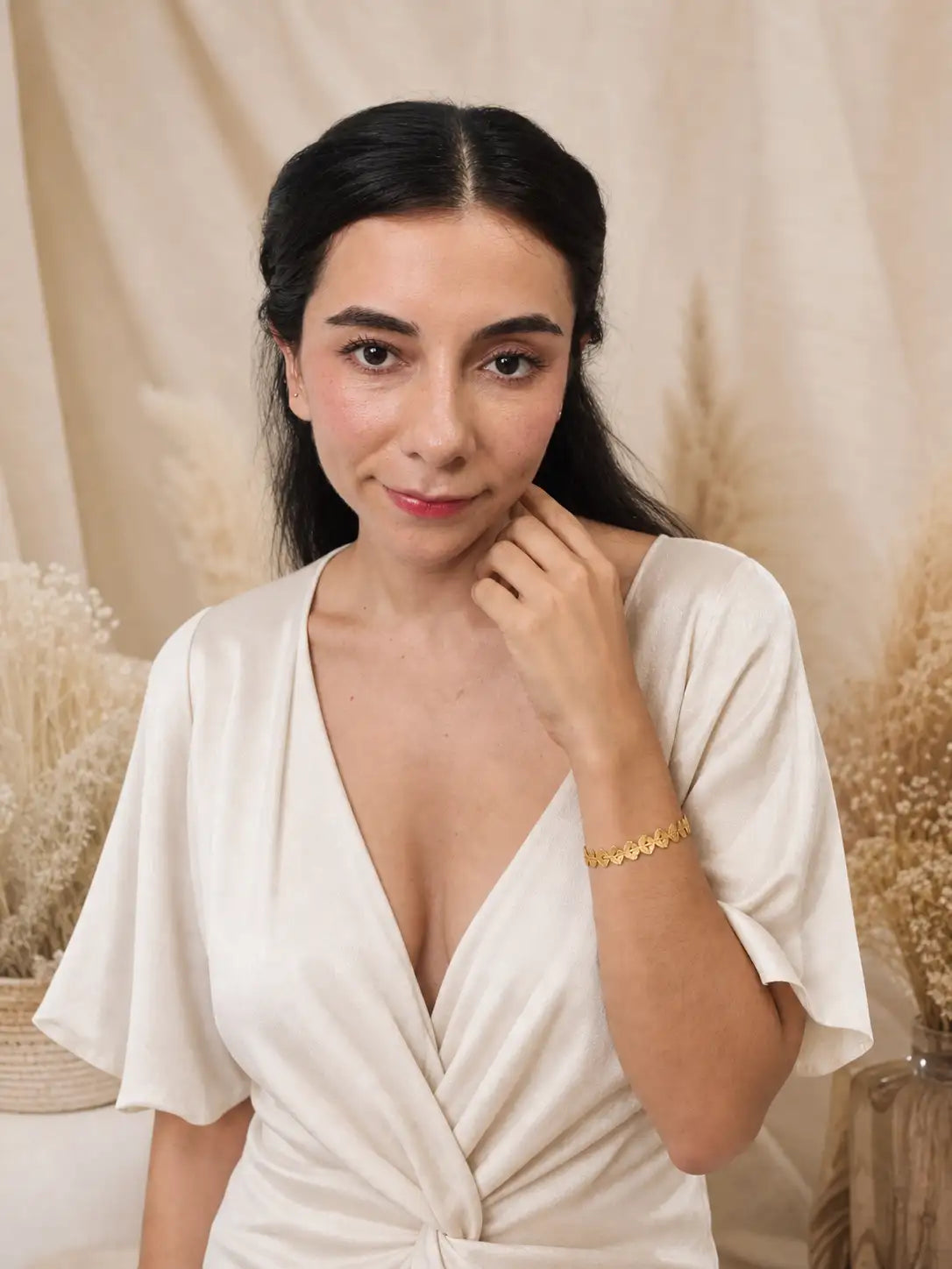 Mariposa Dorada – Pulsera en acero inoxidable