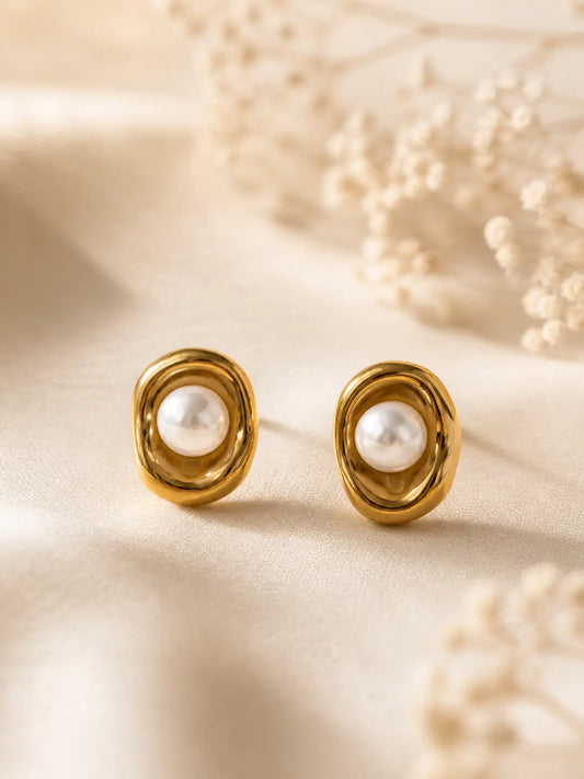 Nido de Perla – Aretes elegantes para mujer