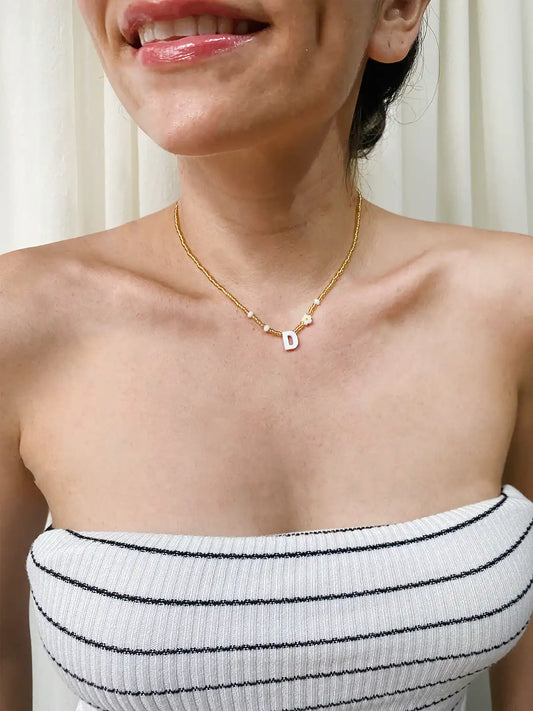 Choker Letra y Florecita