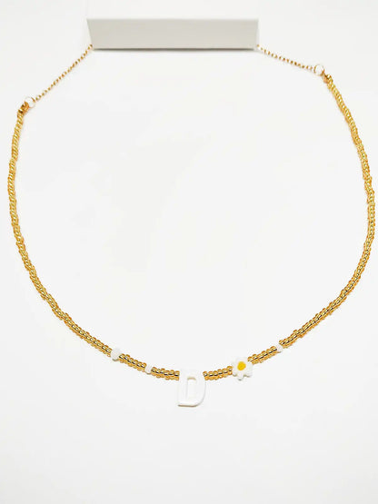 Choker Letra y Florecita
