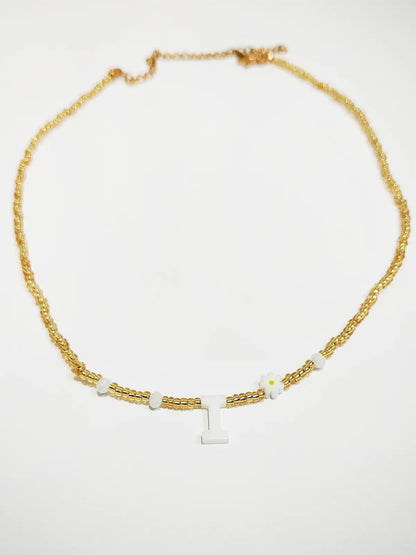 Choker Letra y Florecita