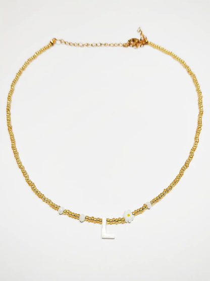 Choker Letra y Florecita