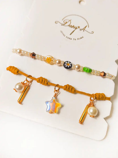 Dúo Solar – Set de pulseras ajustables
