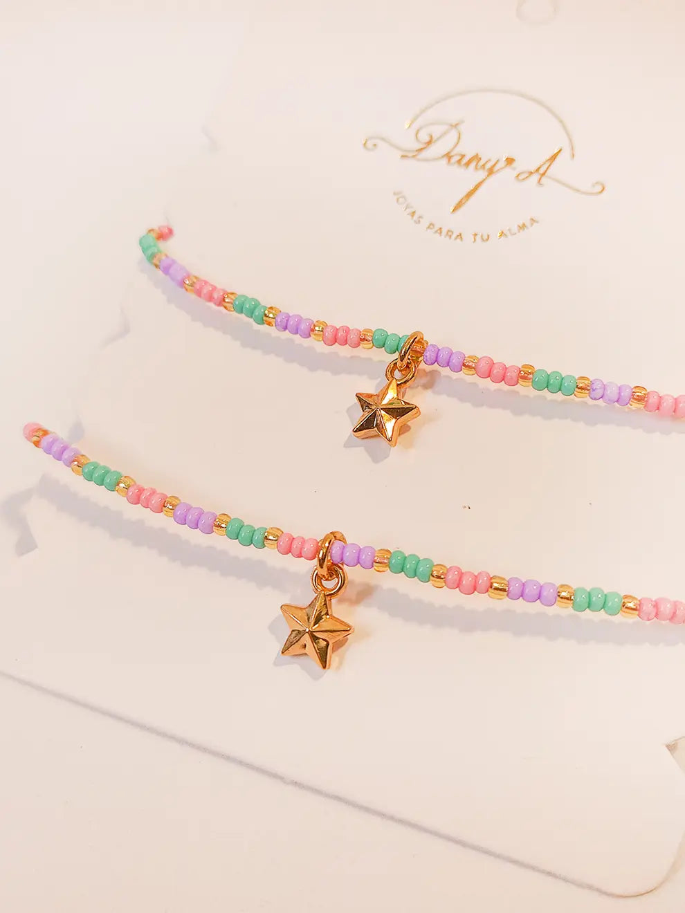 Star Mini - Pulseras de amistad ajustables