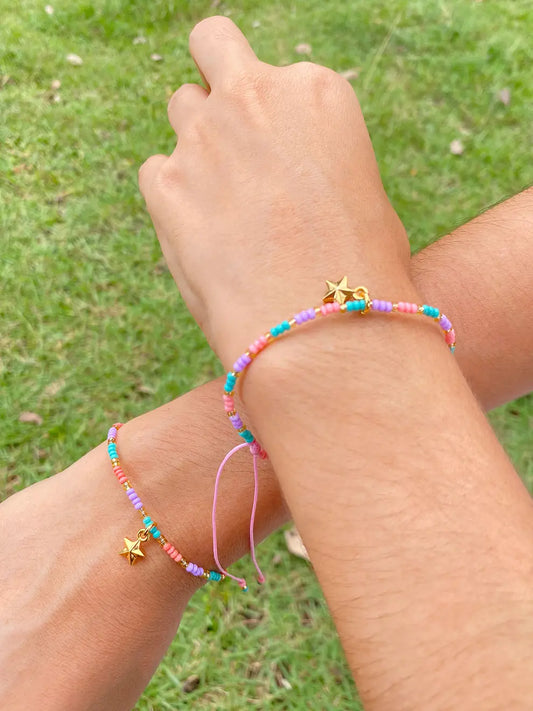 Star Mini - Pulseras de amistad ajustables