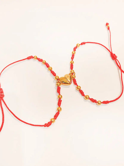 Imán de Amor – Set pulseras de pareja ajustables