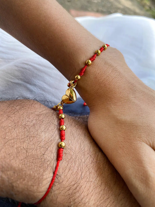 Imán de Amor – Set pulseras de pareja ajustables