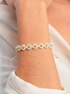 Días Bonitos – Pulsera tejida con flores pequeñas